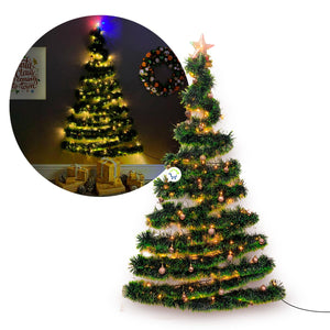 Arbol navidad de Pared + luces AGUI001